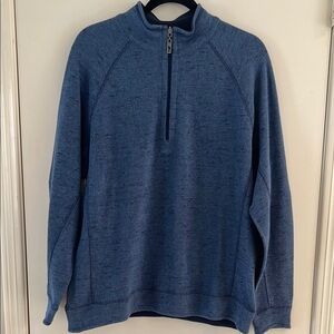 Tommy Bahama Men’s Long Sleeved 3/4 Zip Pullover Sweatshirt.